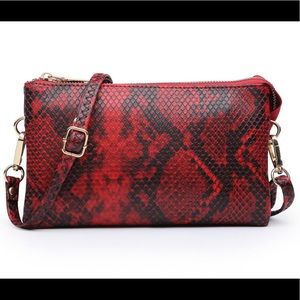 Python Crossbody Wristlet (Vegan) - Jen & Co